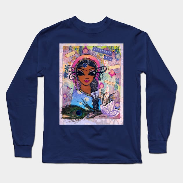 Celebrate You - India Long Sleeve T-Shirt by susanchristophe